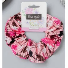 Резинка для волос "Орбита" жатка лето 12см розовый 10679869