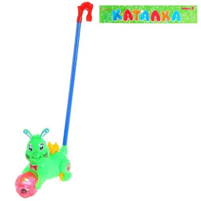 Каталка "Зайка", со свет. эффектом, цвета МИКС №SL-2027H 689154