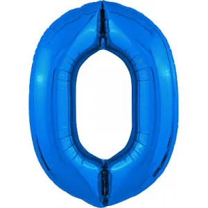Шар Agura Slim Синий цифра 0 (40\'-102см) 756379