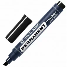 Маркер перманентный CENTROPEN 8516, ЧЕРНЫЙ, скошенный наконечник, 2-5 мм, 5 8516 0112
