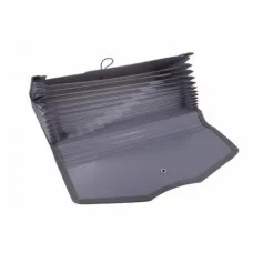 Папка-картотека Alingar 260х140 мм на пуговице пластик 900 мкм 12 отделений серый 1шт AL12823/2