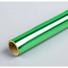 Пленка самоклеящаяся металлизированная 45x300 см, светло-зеленая, BOPP с алюминиевым напылением 30 мкм, в рулоне 8117415