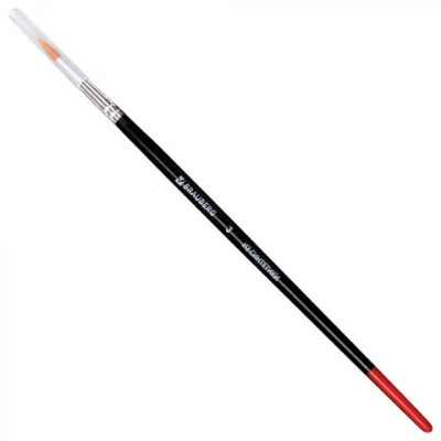 Кисть BRAUBERG синтетика, круглая, №3, 200209