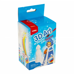 Ир-018 3D Art.Игрушка-раскраска "Снегурочка с белочкой" Ир-018