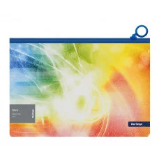 Папка-конверт на молнии Berlingo "Glow" А4, 180мкм, с рисунком, с эффектом блесток 334650