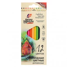 Карандаши трехгранные 12цв "Школа творчества" карт упак е/п ЛУЧ 30C 1806-08 097837