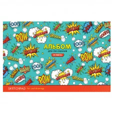 Альбом для рисования 24л А4 на скрепке ArtSpace Паттерн Комикс 303979