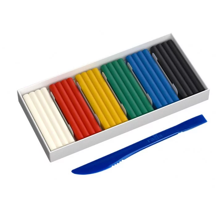 Пластилин Гамма "Классический", 06 цветов, 120г, со стеком, картон. упаковка 268014