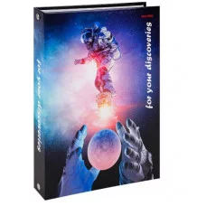 Тетрадь КЛЕТКА 80л. НЕВЕРОЯТНЫЙ КОСМОС (80-2293) (на кольцах) 80-2293