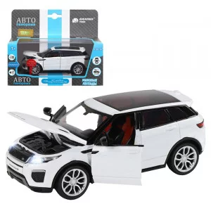 ТМ "Автопанорама" Машинка металлическая 1:32  Range Rover Evoque, белый, свет, звук, откр. двери и капот, инерция, в/к 17,5*13,5*9 см JB1251329