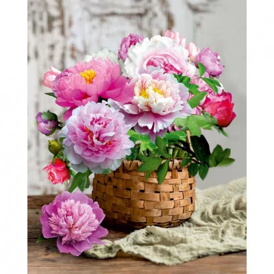 Набор для творчества Алмазная мозаика 40*50,см KiKi "Садовая корзинка" полная выкладка ALM049 ALM049