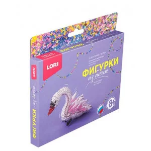 Фигурки из бисера "Белый лебедь" Бис-092