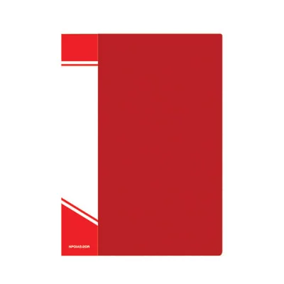 Папка с файлами inФОРМАТ 20 файлов А5 красный пластик карман 065717