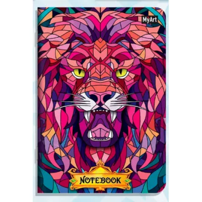 MyArt. БЛОКНОТ в клетку Витражи. Лев 467-0-159-17933-7