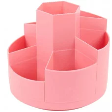 Органайзер настольный пластиковый 7 отделений розовый DV-15253-1