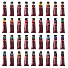 Краски масляные художественные НАБОР "PREMIERE 36 штук 32 цвета!", в тубах 12 мл, BRAUBERG ART, 192008