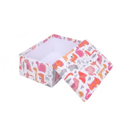 Коробка прямоугольная подарочная Дино малыши 33X25.5X14.5 см РазборКОР-7811