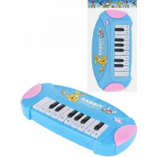 Детское пианино "Кролик" 22х3,5х11,5 см (бат. 2*АА не в компл.,в пакете) ( Арт. 2062695)