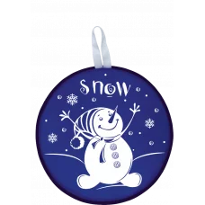 Сани-ледянка c принтом 34,5см цв. т.синий МТ11117