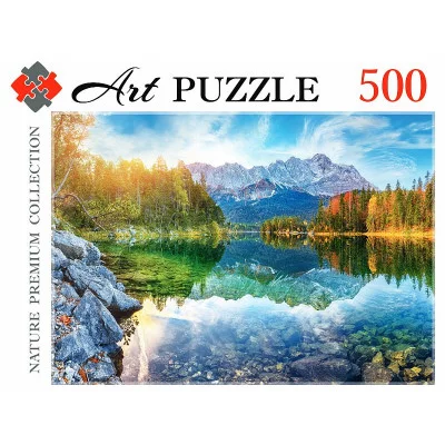 Artpuzzle. ПАЗЛЫ 500 элементов. ГЕРМАНИЯ. ОЗЕРО АЙБЗЕЕ НА РАССВЕТЕ (Арт. ГИК500-0449)