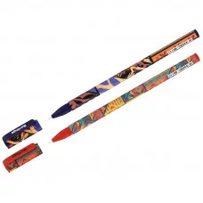 Ручка шариковая Berlingo "Tribe" 1 шт, синяя, 0,7мм, грип, рисунок на корпусе, ассорти 333024