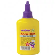 Клей ПВА ЮНЛАНДИЯ (бумага, картон, дерево), 125 г, 227382