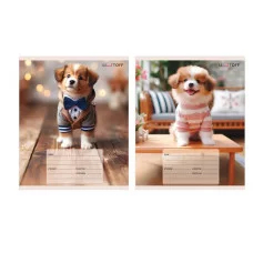 Тетрадь А5 12л "Милые щенки" КанцЭксмо ТКЛ129242