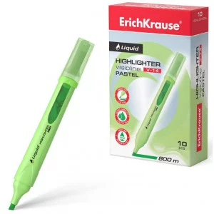 Текстмаркер с жидкими чернилами ErichKrause Visioline V-14 Liquid Pastel цвет чернил зеленый 56024