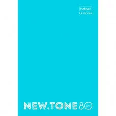 "Premium" Тетрадь 80л А4ф на 4-х кольцах клетка 80г/кв.м глянц. ламин. NEWtone PASTEL Незабудка в ин
