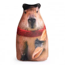 Игрушка антистресс "Капибара" с багетом 30 см. МТ30026