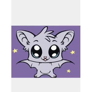 Картина по номерам на холсте 20х16 "Летучая мышка"(д) Знайленд КН2015401