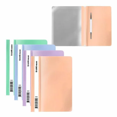 Папка-скоросшиватель пластиковая ErichKrause Matt Pastel Bloom, A5+, ассорти 61130