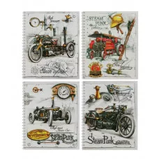 Тетрадь 48 л. кл.общ. 170*203, гребень "Стимпанк", 4+0,4диз. 2805-48/1159104