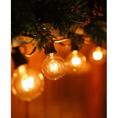 Гирлянда светодиодная. Уличная "Ретро",5 м 25 ламп теплый свет НГУ-0047