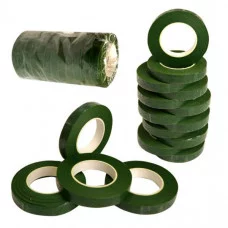 Флористическая лента , 1,2см*30м, в рулоне, цвет ЗЕЛЁНЫЙ №1 301 291462