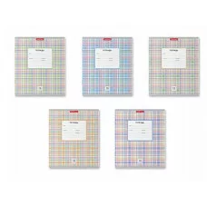 Тетрадь школьная ученическая ErichKrause Optima Новая шотландка ассорти 18 листов линейка 58218