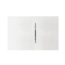 Скоросшиватель OfficeSpace "Дело", картон мелованный, 300г/м2, желтый, пробитый, до 200л. 195075