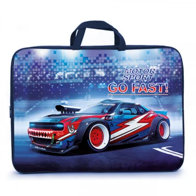 ПМД 3-20 Motor sport -папка менеджера А3(ручка - тесьма),п/э с диз., 475х345х45 мм