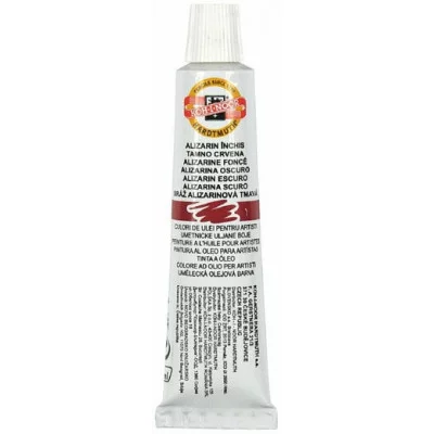Краска масляная художественная KOH-I-NOOR "Manes" 16 мл, в алюмин. тубе АЛИЗАРИН ТЕМНЫЙ