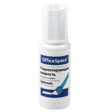 Корректирующая жидкость OfficeSpace "Optimum", 15мл, на химической основе, с кистью 277059