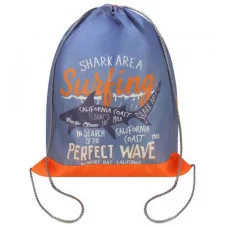 Мешок для обуви 1 отделение АКУЛА И НАДПИСИ (МО-8859) 330х400 МО-8859