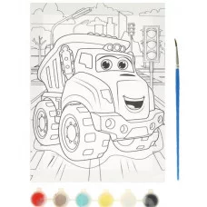 Холст для росписи 15х20 см САМОСВАЛ МУЛЬТИ АРТ 373312