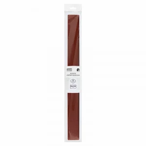 Бумага крепированная ТРИ СОВЫ, 50*250см, 32г/м2, коричневая, в рулоне, пакет с европодвесом 334853