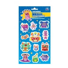 Мягкие многораз наклейки 137х247мм монстрики Умка 4680107916044