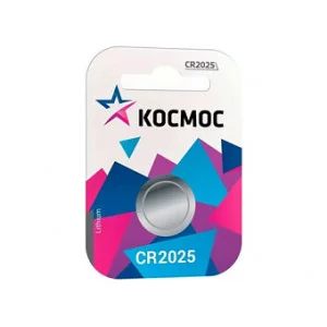 Элемент питания Kocмос CR 2025 1шт на блистере Бат540