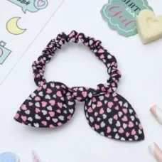 Резинка для волос "Веселые ушки" кружева сердечки, микс 1819621