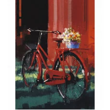 Книга для записей А6 64л Прогулка на велосипеде КанцЭксмо КЗБ6644087