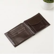 Портмоне муж Якоб 12,2*2*10 см, 2 отд, д/кредит, д/монет, коричневый 4659704