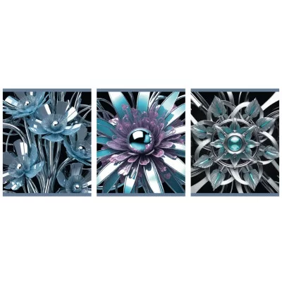 Тетрадь А5 48л "Металлические цветы" КанцЭксмо ТКГ2Л489301