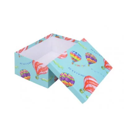 Коробка прямоугольная подарочная Полет шаров 29X22X12.5 см РазборКОР-7818